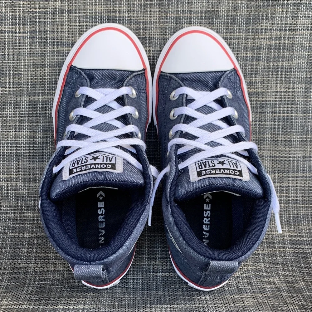Converse Chuck Taylor All Star Street Summer Twill Mid Sneakers Youth size 3